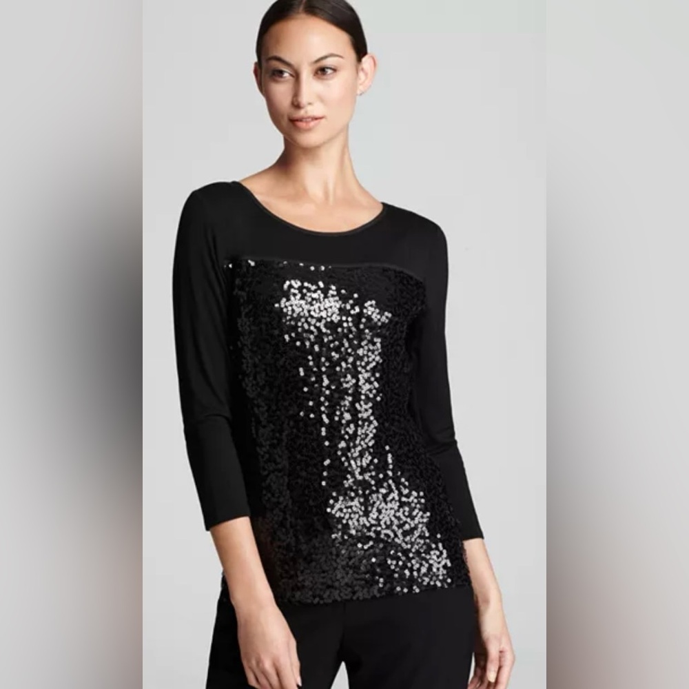 Calvin Klein
Three Quarter Sleeve Sequin Top (L)